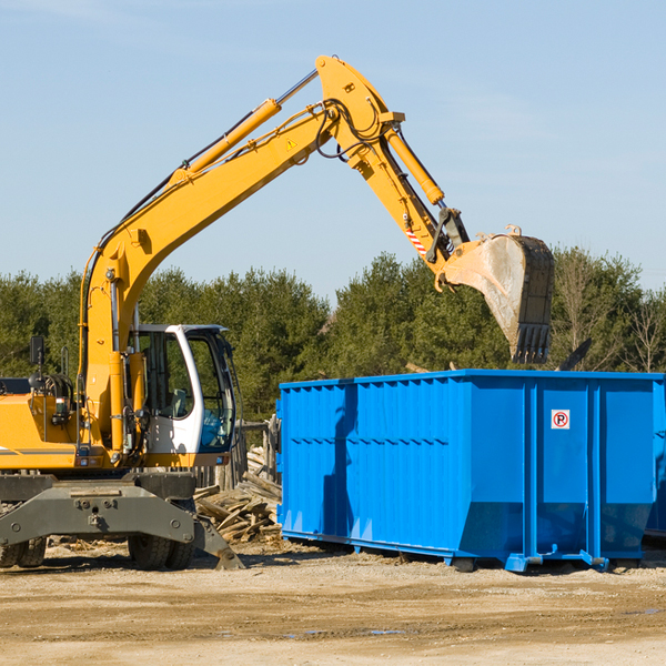 what size residential dumpster rentals are available in Pittsfield MI